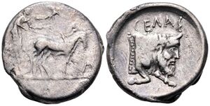 AC 48 - Gela, silver, tetradrachm, 450-440 BC.jpg