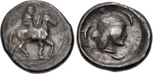 AC 90a - Syracuse, silver, didrachms (485-479 BCE).jpg