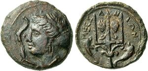 AC 70 - Messana, bronze, hemilitrae (411-408 BCE).jpg