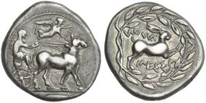 AC 66b - Messana, silver, drachms (460-426 BCE).jpg