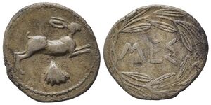 AC 69 - Messana, silver, litrae (420-413 BCE).jpg