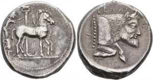 AC 46 - Gela, silver, tetradrachm, 465-450 BC.jpg
