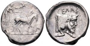 AC 48 - Gela, silver, tetradrachm, 450-440 BC.jpg