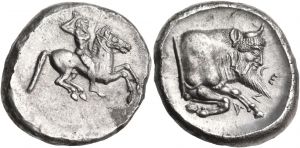 AC 44 - Gela, silver, didrachm, 490-475 BC.jpg