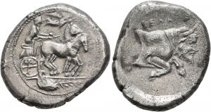 AC 49 - Gela, silver, tetradrachm, 440-430 BC.jpg