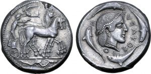 AC 93 - Syracuse, silver, tetradrachms (474-450 BCE).jpg