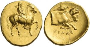 AC 54b - Gela, gold, double litra, 415-405 BC.jpg