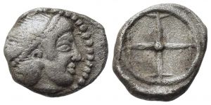 AC 92 - Syracuse, silver, obols (485-479 BCE).jpg