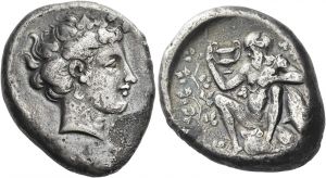AC 81a - Naxus, silver, tetradrachms (413-404 BCE).jpg