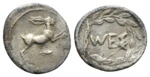 AC 67 - Zancle, silver, litra, 460-426 BC.jpg