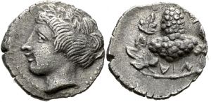 AC 83 - Naxus, silver, litrae (413-404 BCE).jpg